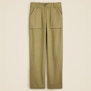 J. Crew Cargo Pant - Seaside cargo pant in linen-TENCEL™ lyocell blend